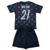 Forente stater Timothy Weah #21 Bortedraktsett Barn VM 2026 Kortermet (+ korte bukser)